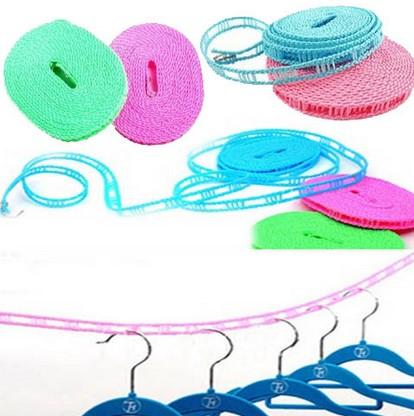 Tali Jemuran Baju / Pakaian 5 m Praktis / Gantungan Hanger