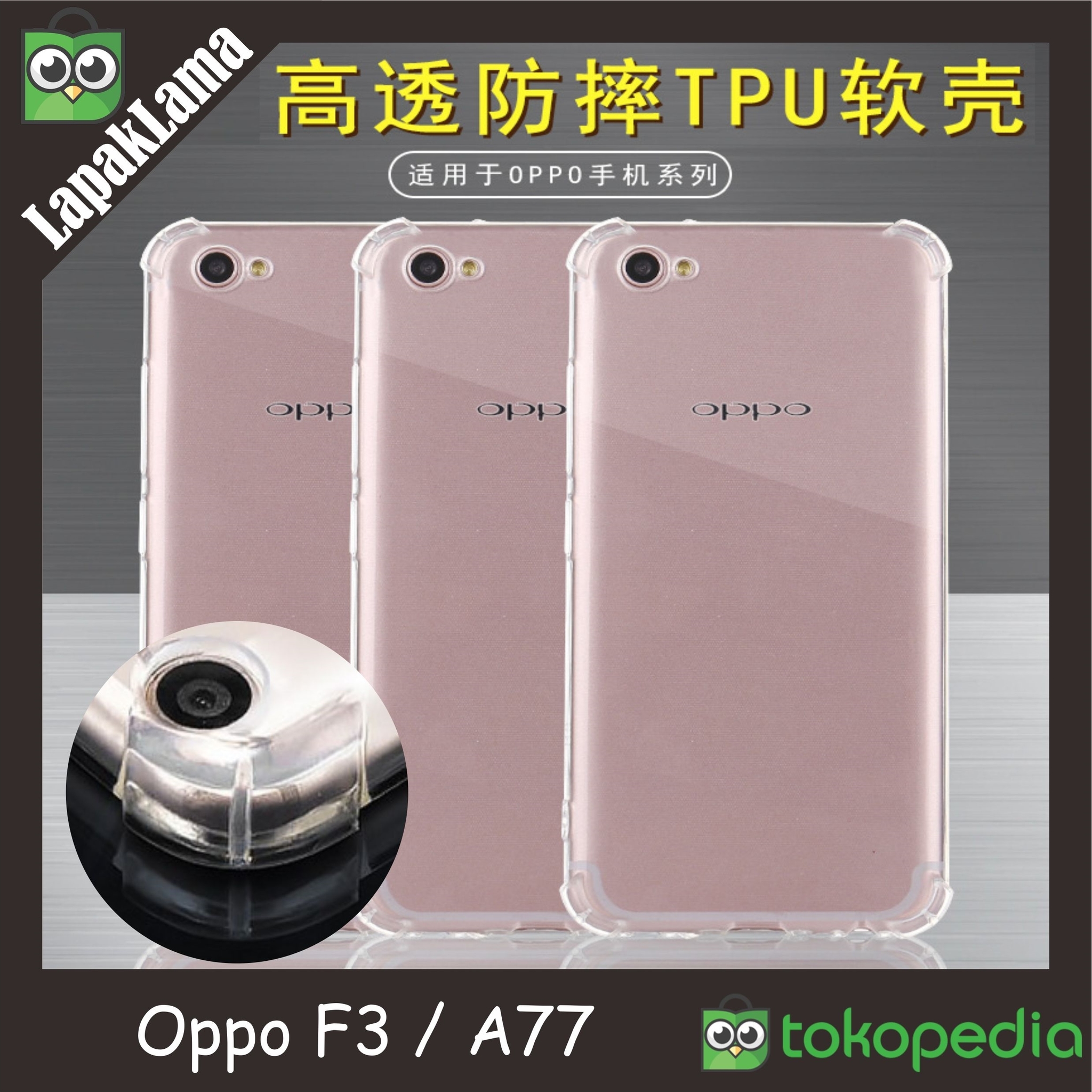 Jual Case Anti Crack Oppo F3 A77 Soft Back Case Casing Anti Knock Jual Case Anti Crack Oppo F3 A77 Soft Back Case Casing Anti Knock Putih lapaklama