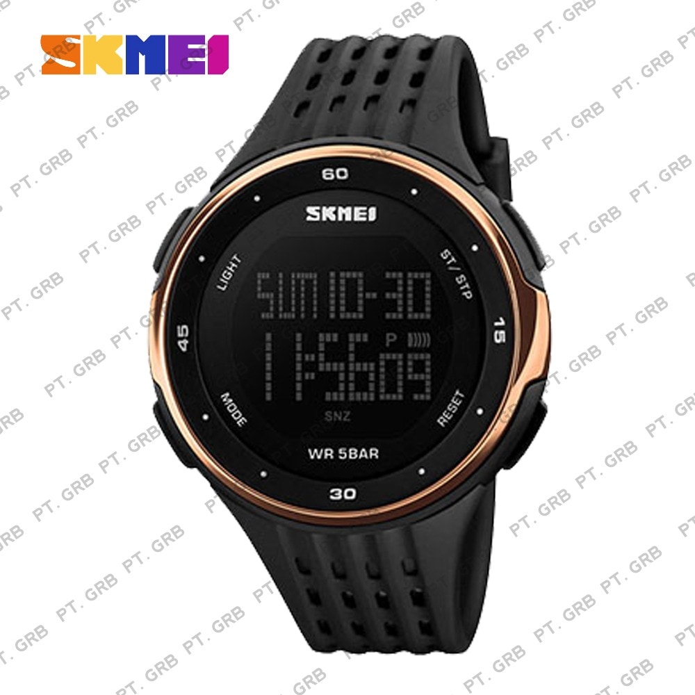 Jam Tangan Pria/Wanita Digital SKMEI 1219 Rose Gold Water Resistant 30M