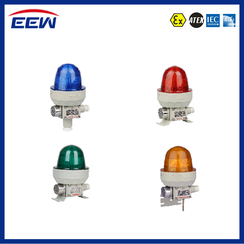 Lampu Rotary Explosion Proof Warning Light Audio Visual Alarm Bbj Hrlm 1pcs