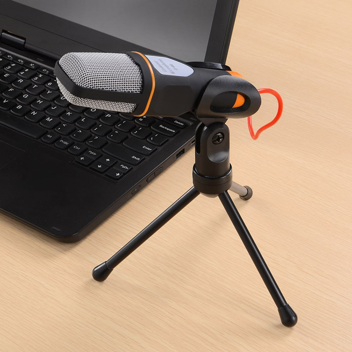 Condenser Singing Karaoke Microphone Mic 3.5mm PC Laptop SMULE SF666