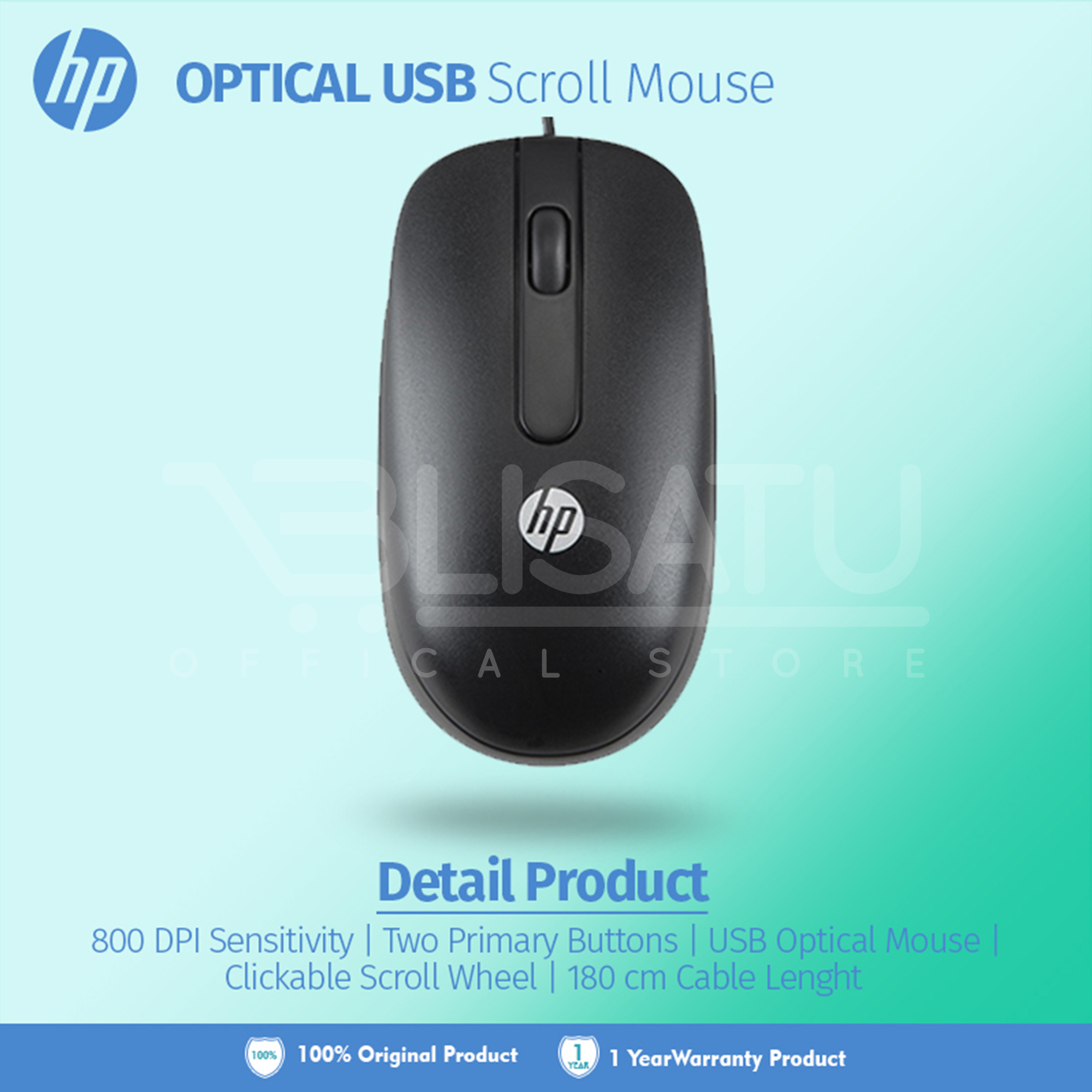 Jual Mouse Usb Hp Original New BLANJA Mouse Usb Hp Original New