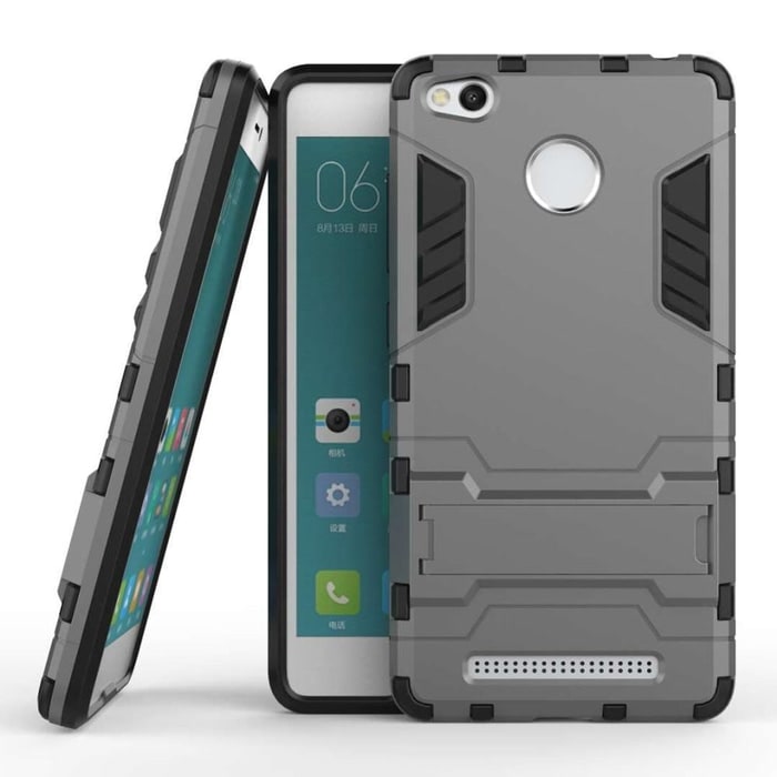Case Xiaomi Redmi 3 Pro 3S Prime Ironman Robot Hard Soft Armor Casing