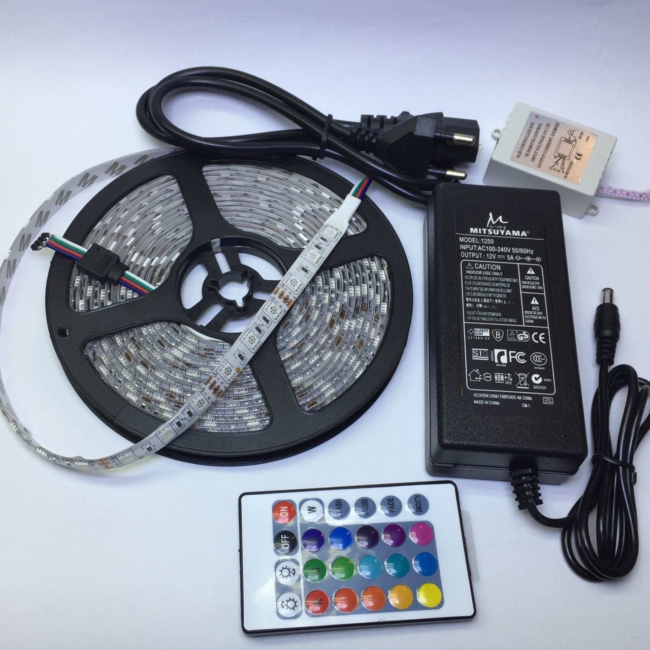 Lampu Hias Led Strip 1 Set (Adaptor + Remote)