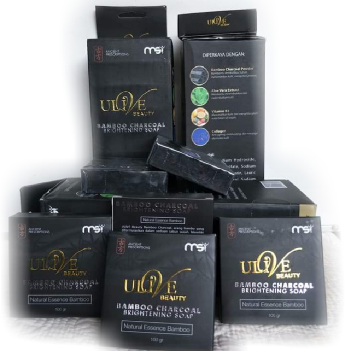 MSI BAMBOO CHARCOAL SOAP - SABUN ARANG BAMBU (1 PAKET) ISI 10