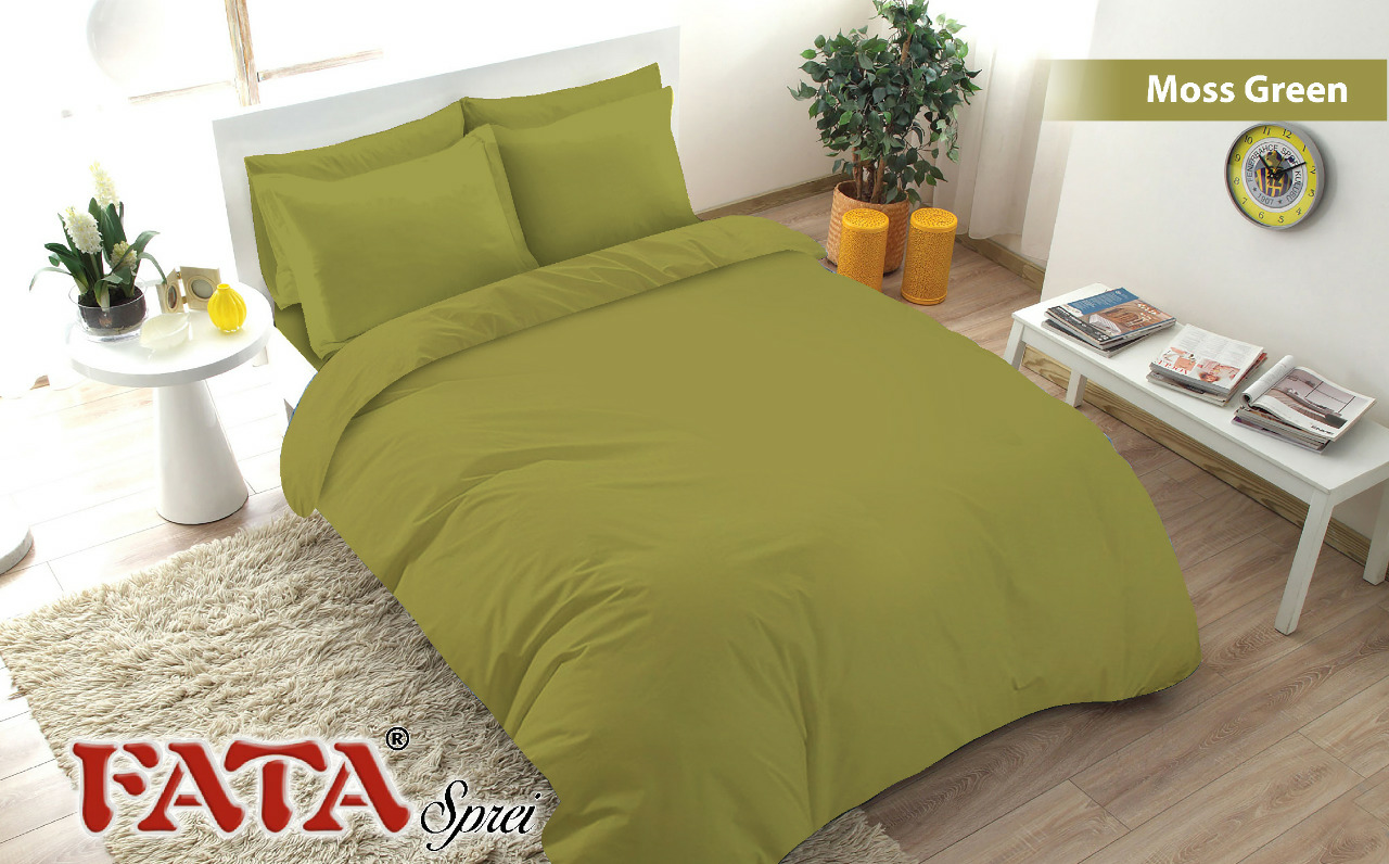 Jual Bed Caver Set Fata Jaguard Warna Moss Green Uk