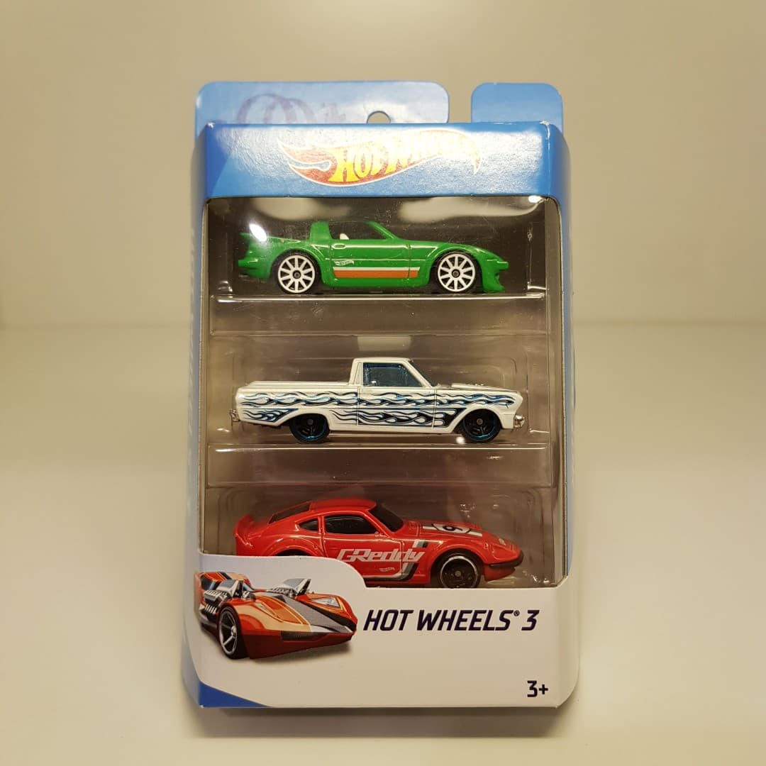 MURAH Hot Wheels Gift Pack 3 Mazda RX7 65 Ford Ranchero Datsun Fairlady Z