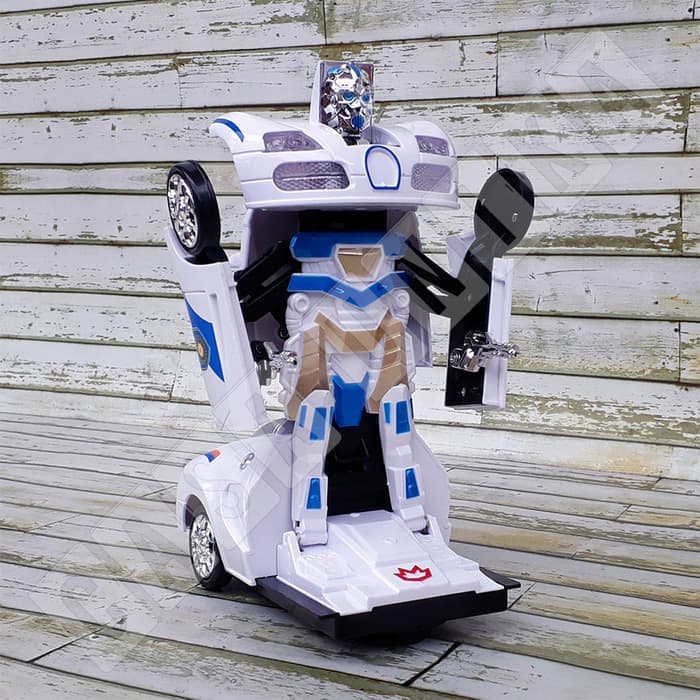 HEMAT Mainan Anak Mobil Robot Transformer 2 in 1 Bump & Go Mech Pioneer 8990