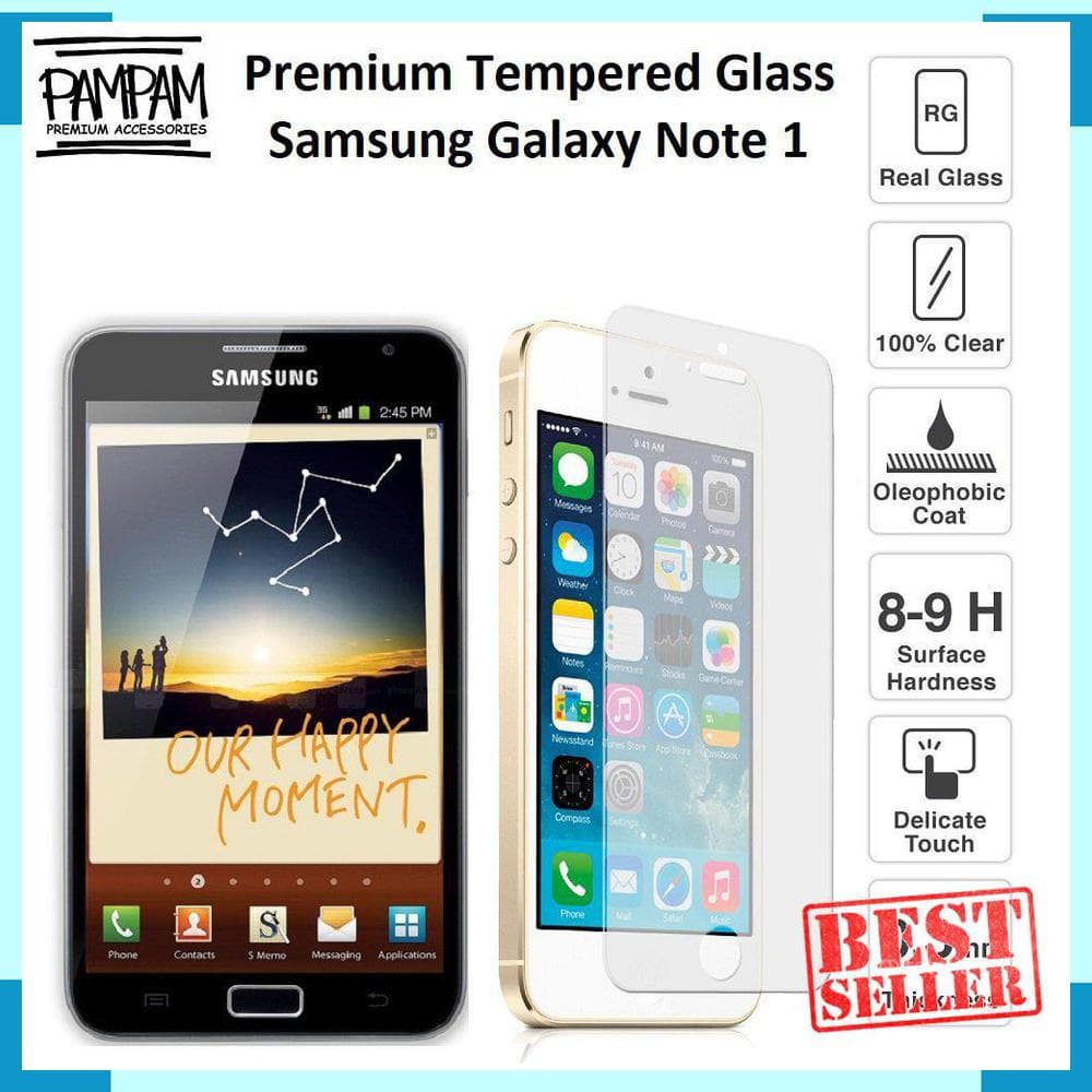 BELI PROMO Premium Tempered Glass Samsung Galaxy Note 1 N7000 I9220 9H HP