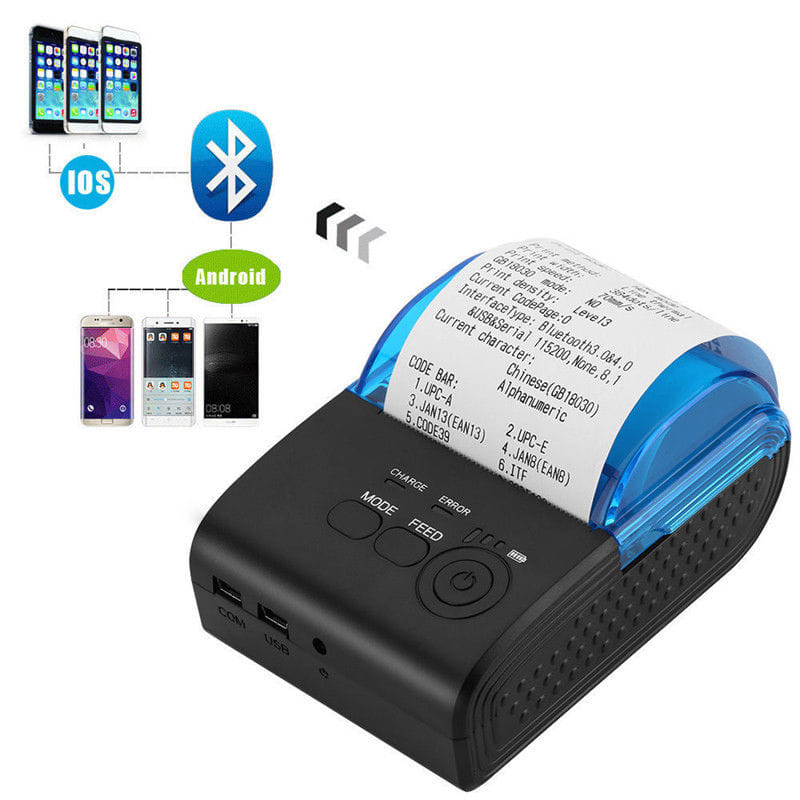 ZJ5805 Printer Thermal Bluetooth IOS + Android + Indikator Baterai