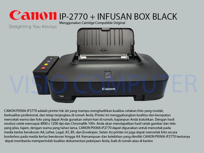 Printer Canon Pixma IP2770 infus Box Compatible Cartridge