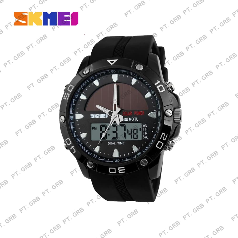 Jam Tangan Pria/Wanita DIgital Analog SKMEI 1064 Black Water Resistant 50M