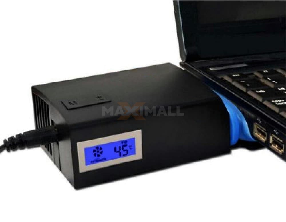 Notebook Vacuum Cooler/ Penyedot Panas Laptop (with LCD) V8 - Yuesong