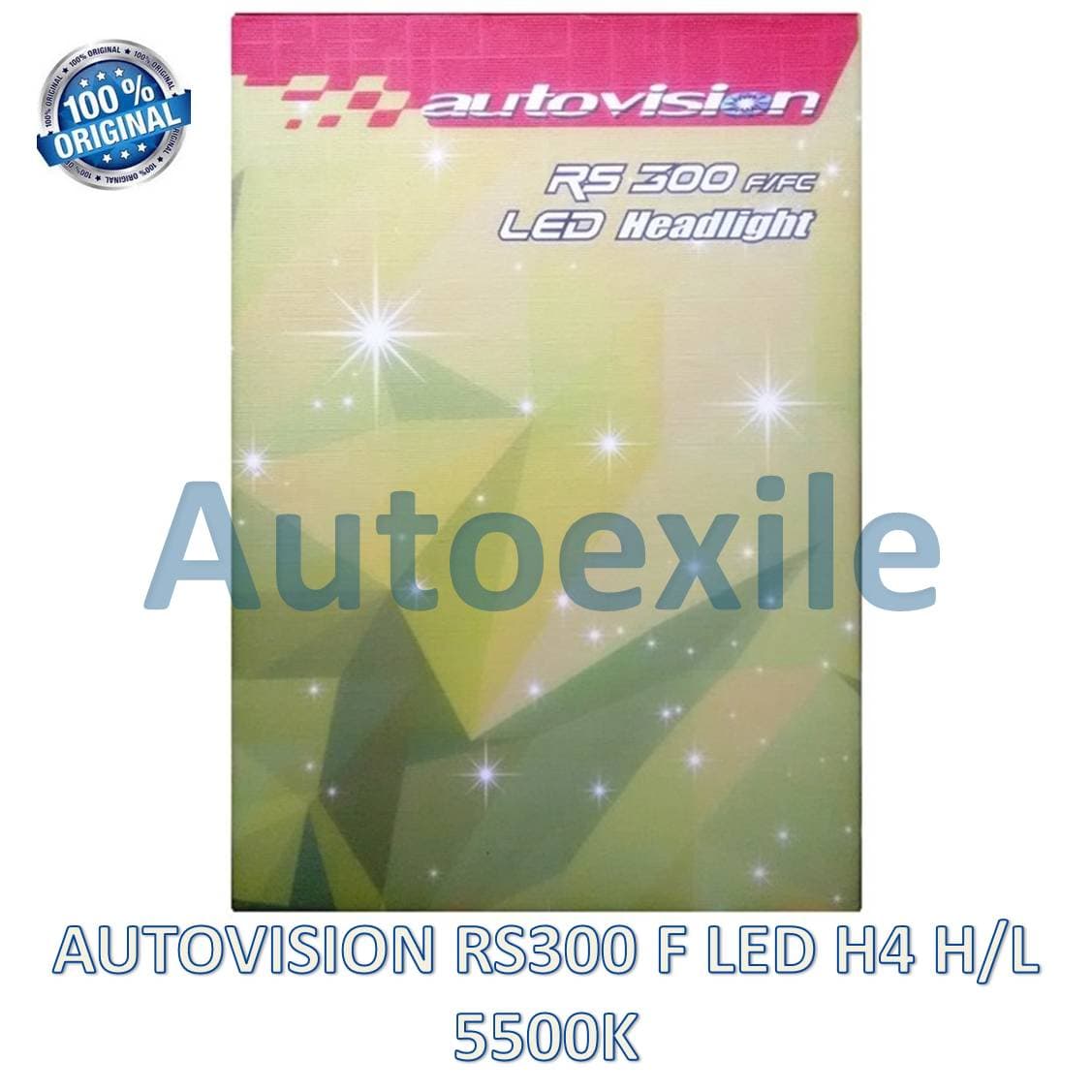 Autovision RS300 F LED H4 H/L 30W 5500K Putih Seoul RS-300 Lampu Mobil