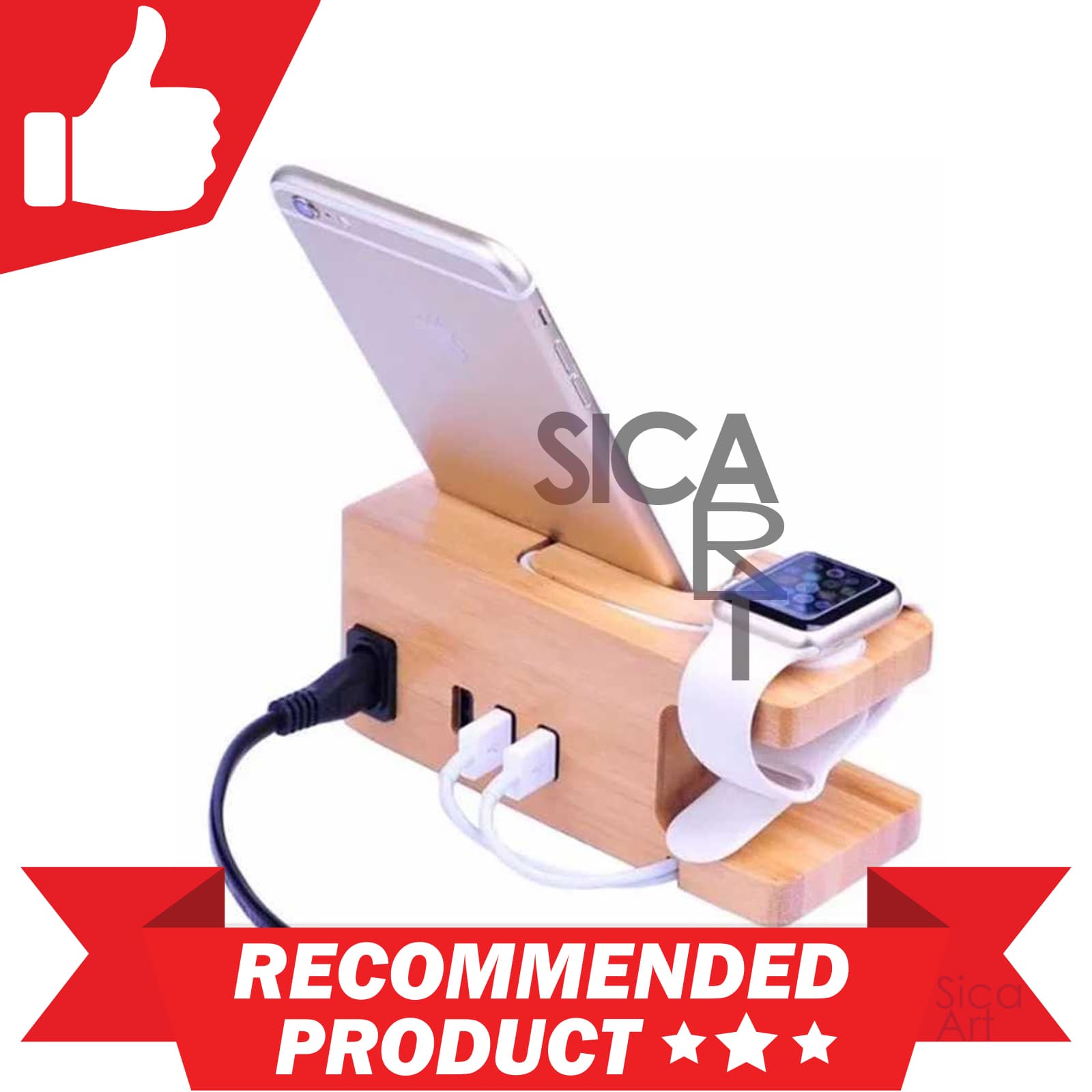 Multifunction Charging Dock for Smartphone and Apple Watch