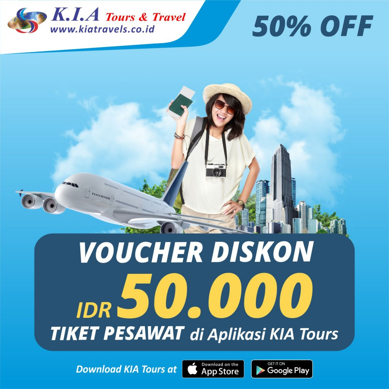voucher diskon tiket pesawat Rp 50ribu