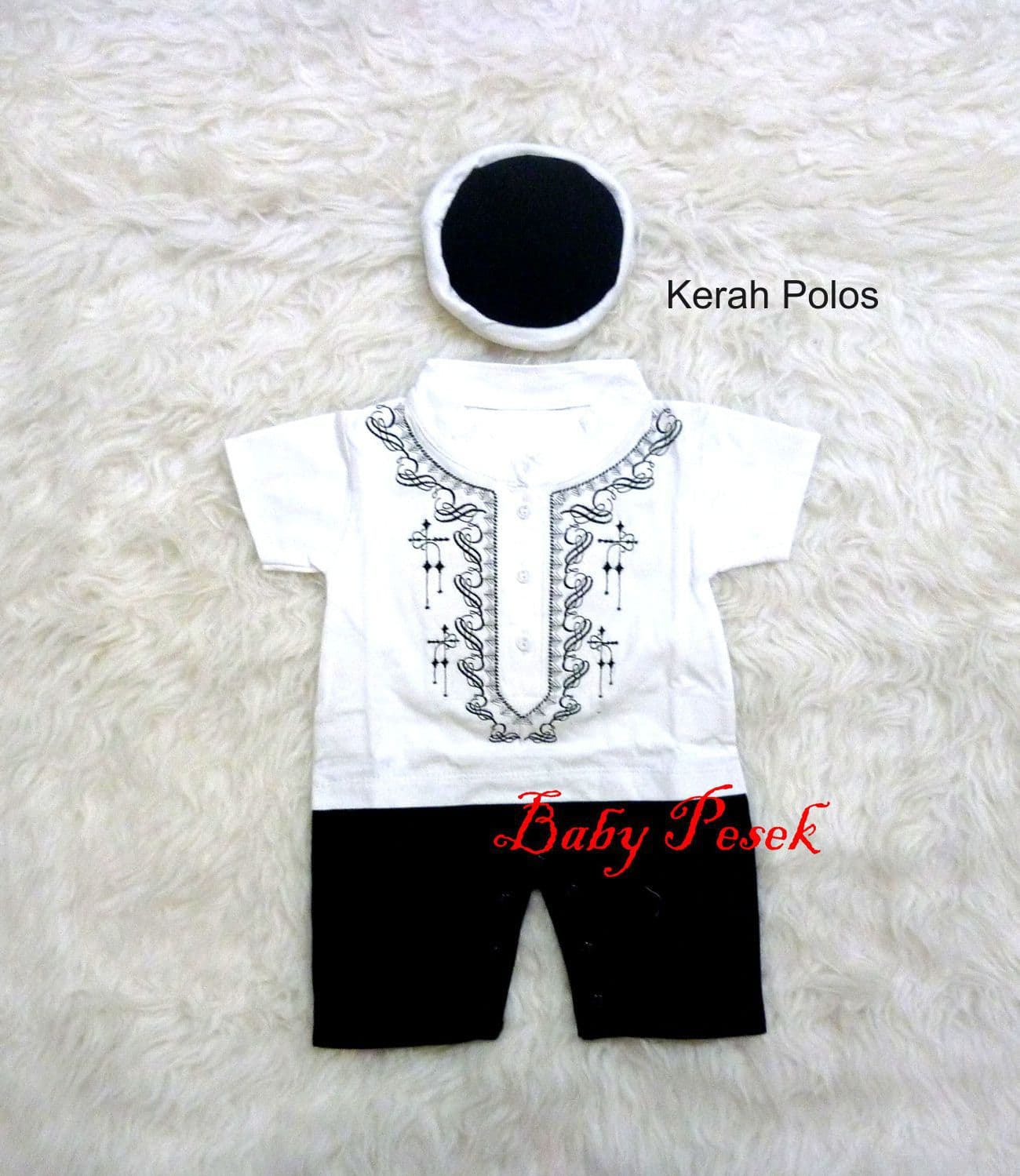 Baju Romper Jumper Koko Muslim Anak Bayi Laki-Laki