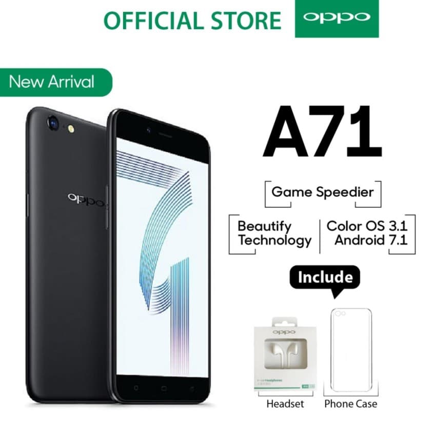 Oppo A71 2GB16GB Black \u00e2\u0080\u0093 Smartphone Game Speedier