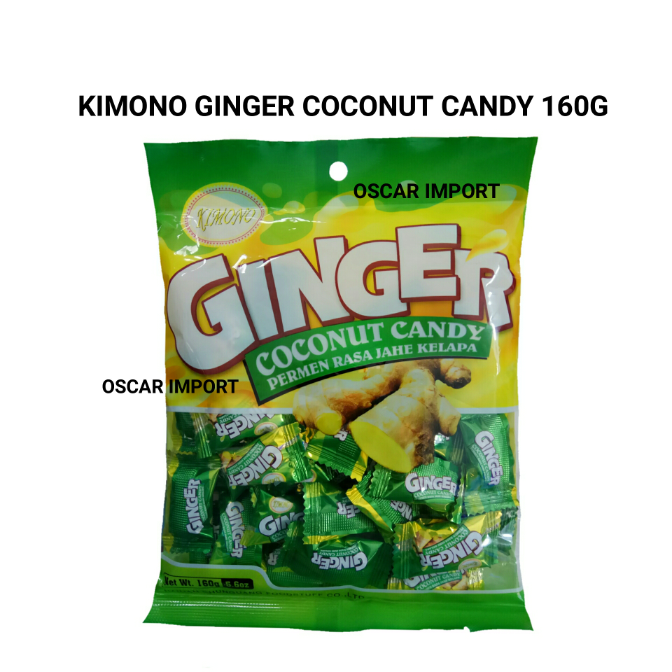 Jual KIMONO GINGER COCONUT CANDY PERMEN RASA JAHE KELAPA 160GR OSCAR IMPORT Tokopedia .