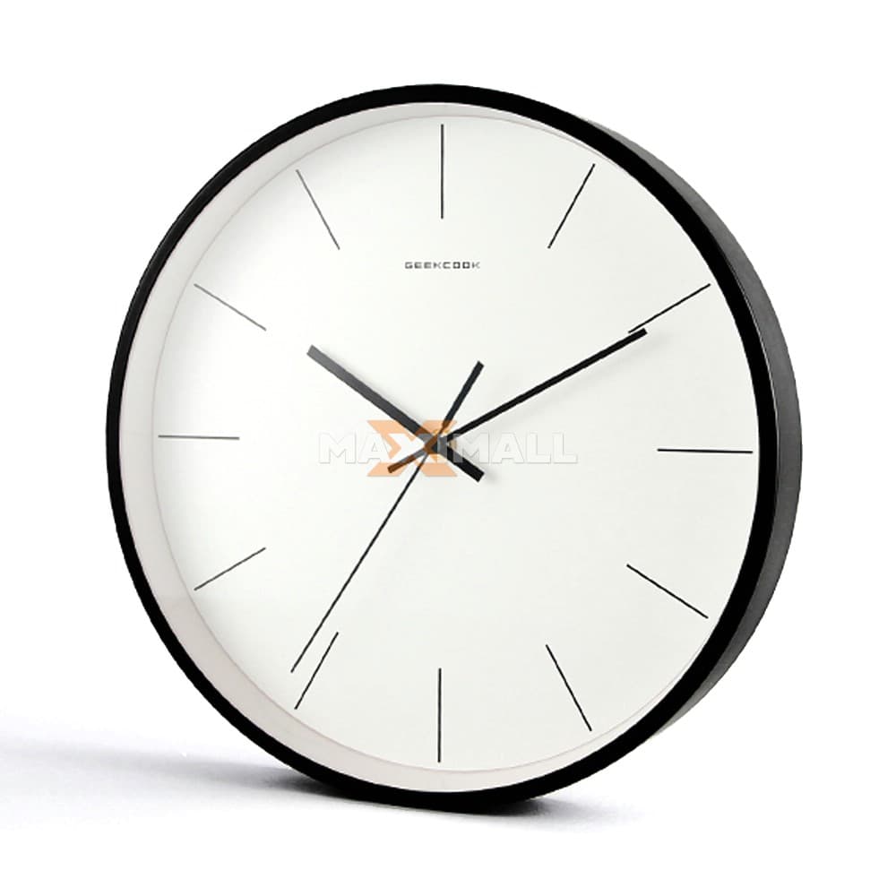 Jam Dinding Analog Classic Model Minimalis Elegan (Silent Movement)