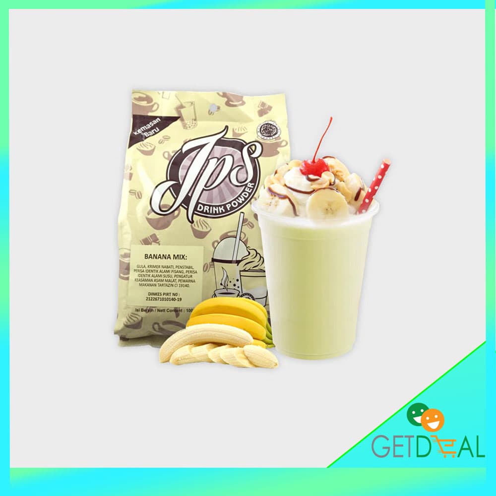 Bubuk Minuman Rasa Pisang Banana Mix Gula - JPS Drink Powder 1 kg. Source ·