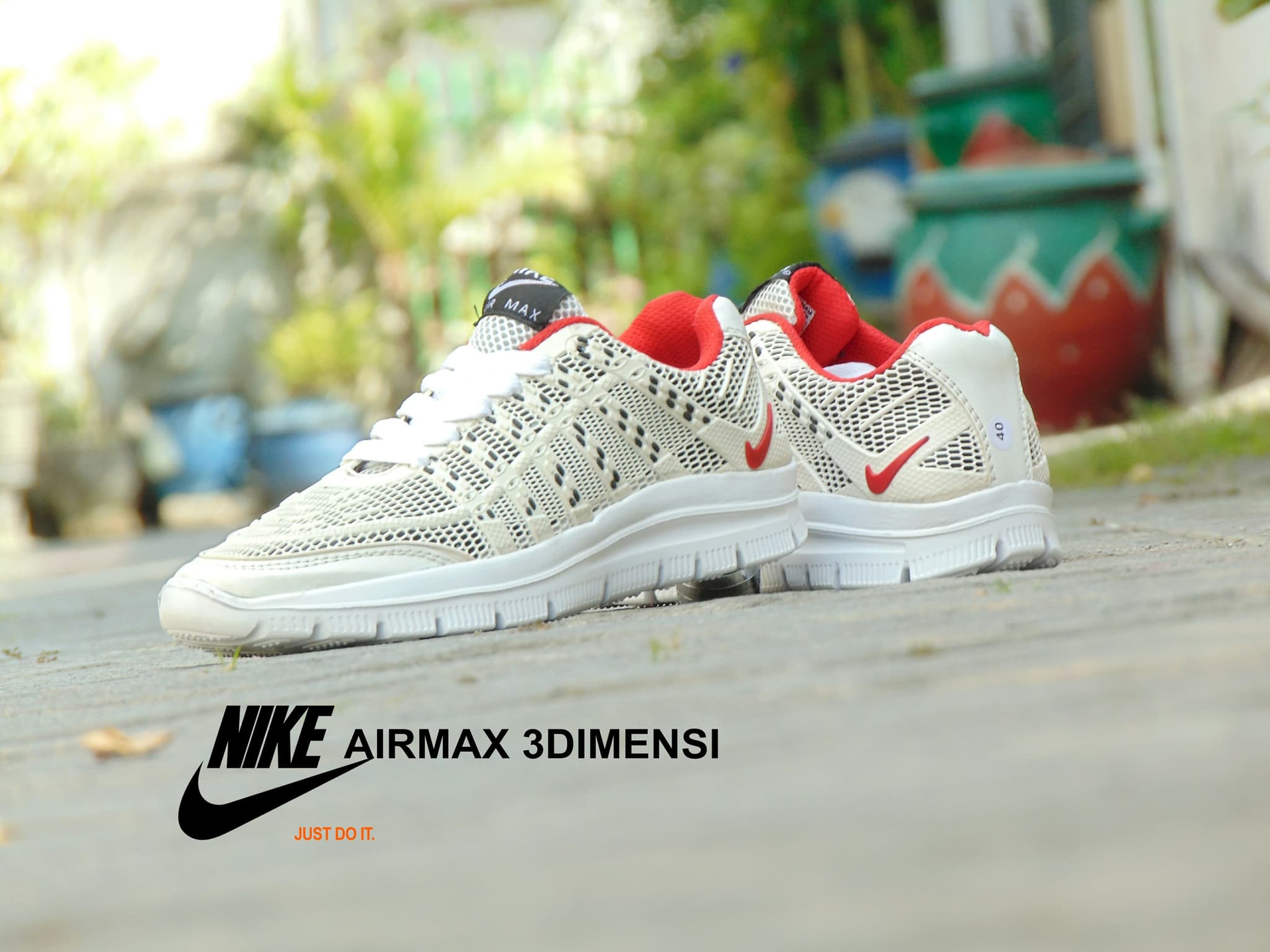 Jual Sepatu Nike Airmax 3D Skin Full White Putih Sport Casual Pria Jual Sepatu Nike Airmax 3D Skin Full White Putih Sport Casual Pria wanita RINDU ORDER