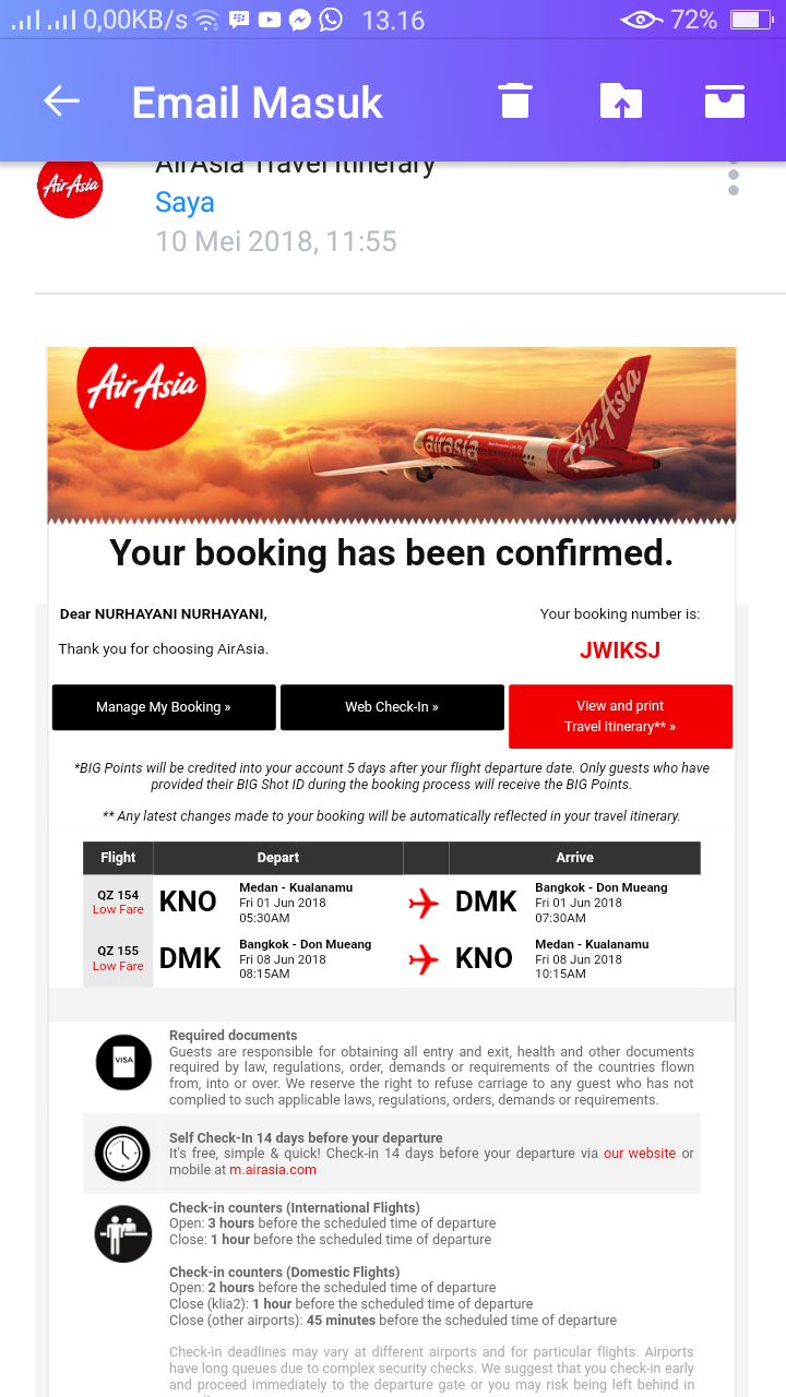 Tiket pesawat, kereta api, hotel, atraksi  hiburan