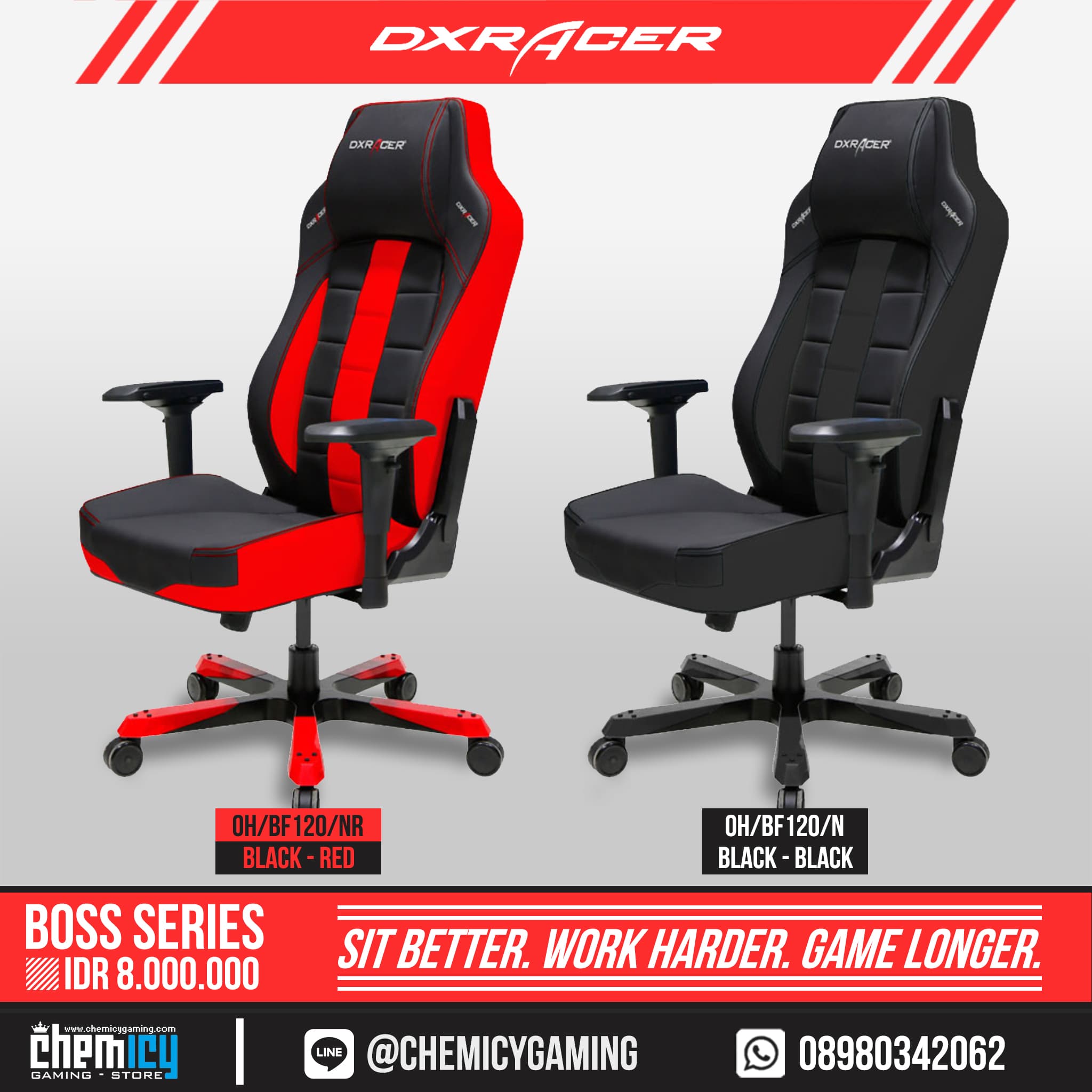 Jual Dxracer Boss Series Gaming Chair Kursi Kota Bekasi