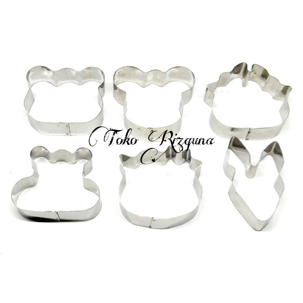 Cetakan Kue Kering Nugget Cookie Cutter 6pcs