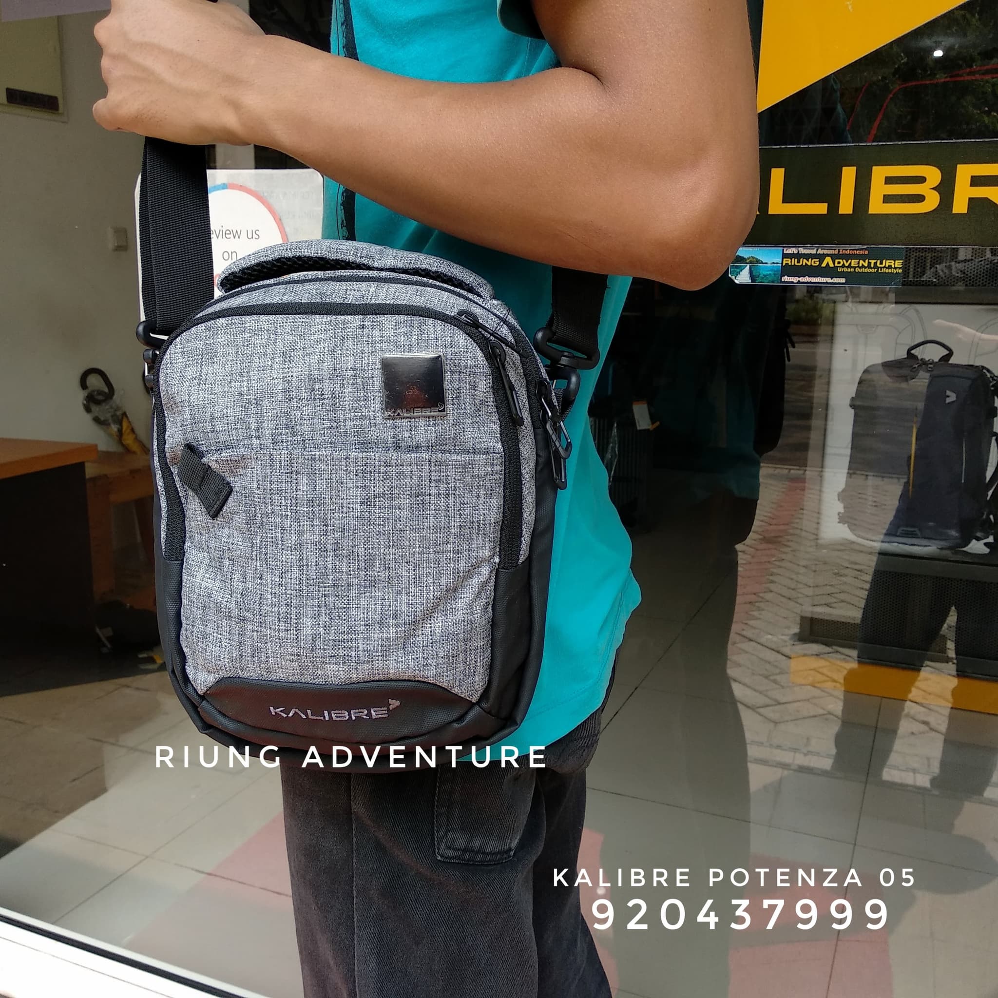 Jual Tas Selempang Pria Kalibre Potenza 05 Original Riung Jual Tas Selempang Pria Kalibre Potenza 05 Original Riung Adventure