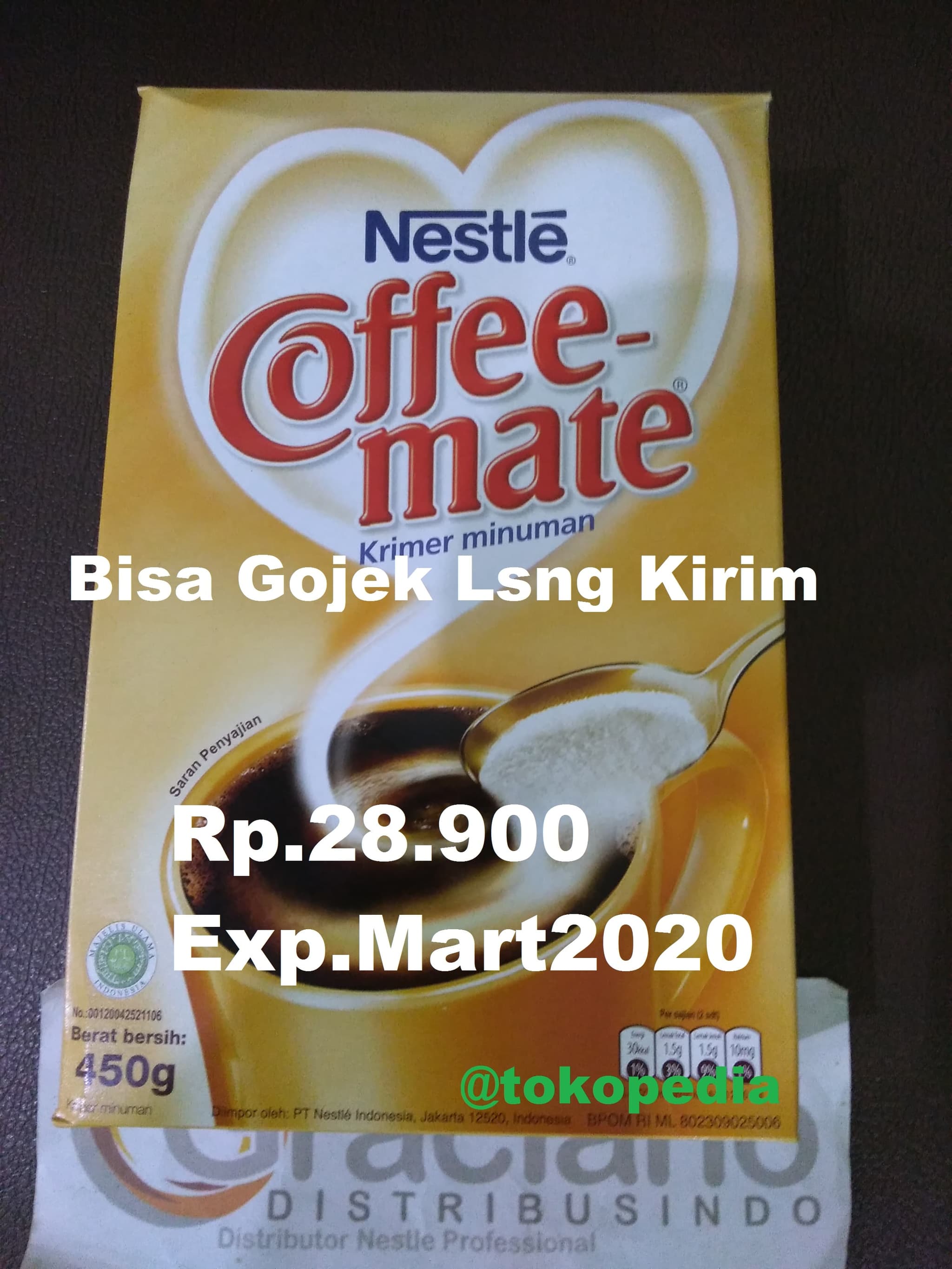 Jual Nestle Coffee Mate Creamer Krimer 450gr ( temannya Nescafe Classic ) - Graciano Distribusindo |