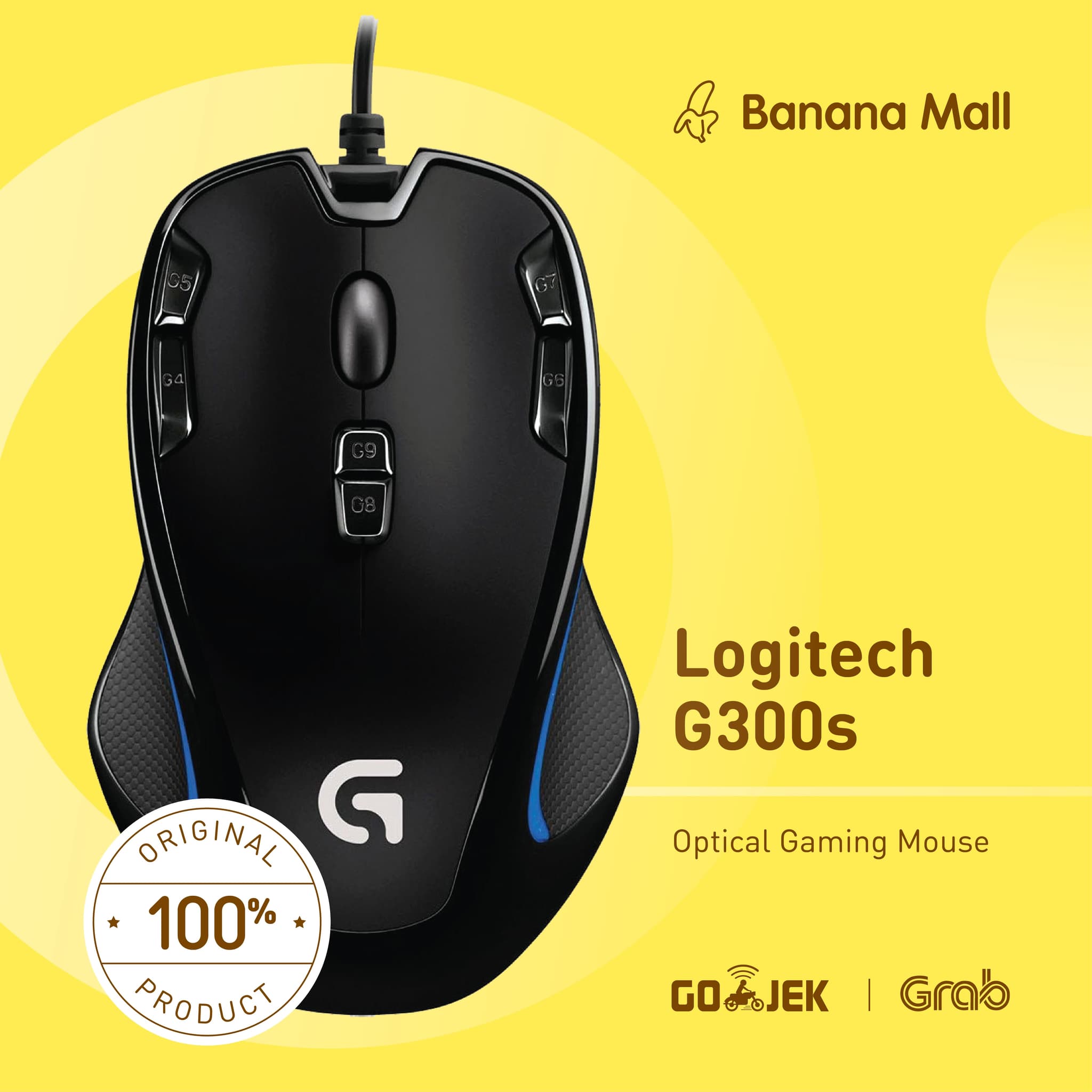 Jual Original Logitech G300S Optical Gaming Mouse Banana Mall Jual Original Logitech G300S Optical Gaming Mouse Banana Mall