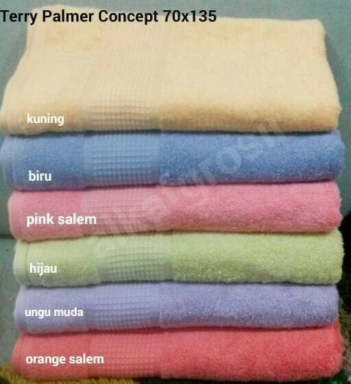 Handuk mandi Terry Palmer concept 70X135 cm echantad halus dan cerah - Ungu