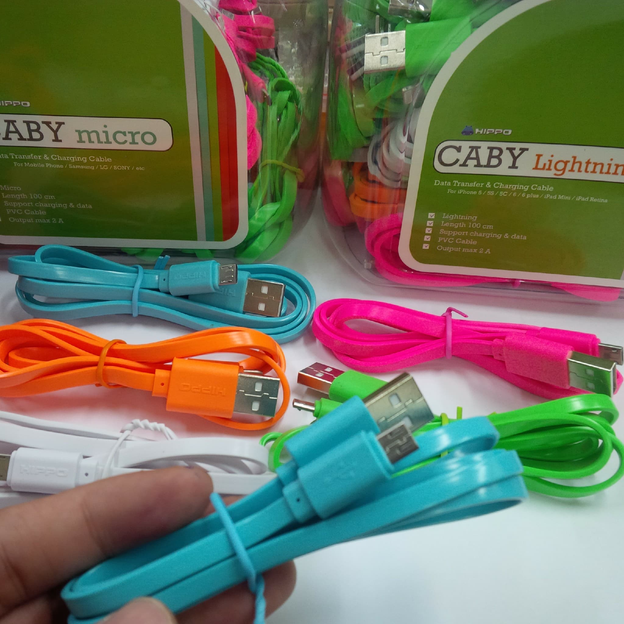 Jual KABEL DATA HIPPO CABY 2 MICRO USB 100 cm - ORIGINAL HIPPO - Orange - fix device | Tokopedia