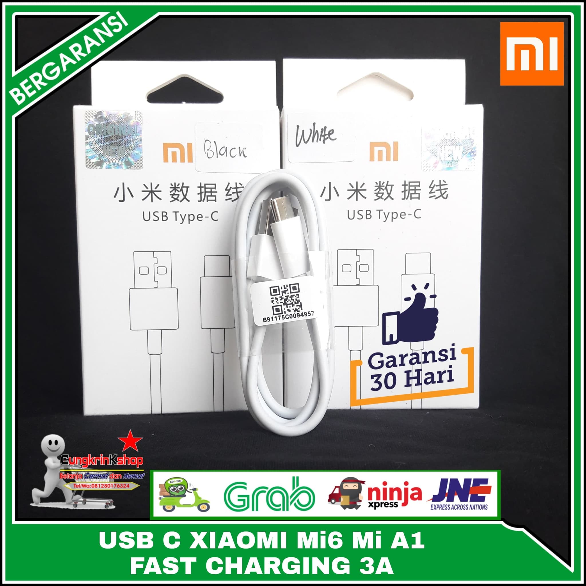 Jual Kabel Data USB C Xiaomi Mi6 Mi A1 Fast Charging 3 Ampere Jual Kabel Data USB C Xiaomi Mi6 Mi A1 Fast Charging 3 Ampere Putih ELSHIRAZY MUSLIM SHOP