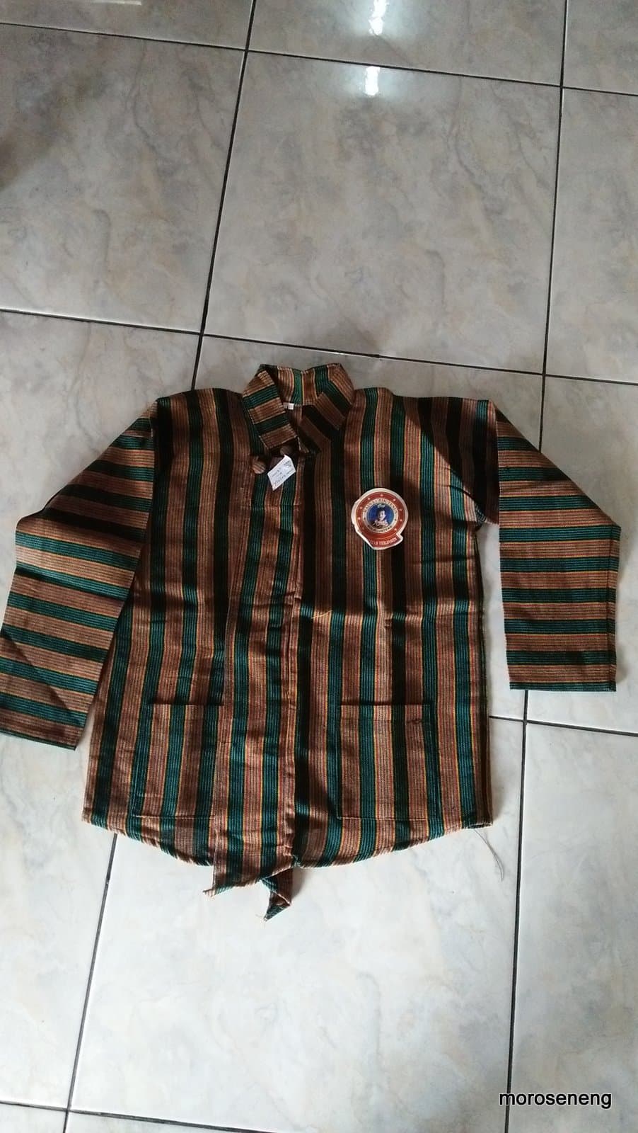 MURAH baju kemeja atasan lengan panjang tradisional jawa surjan lurik anak