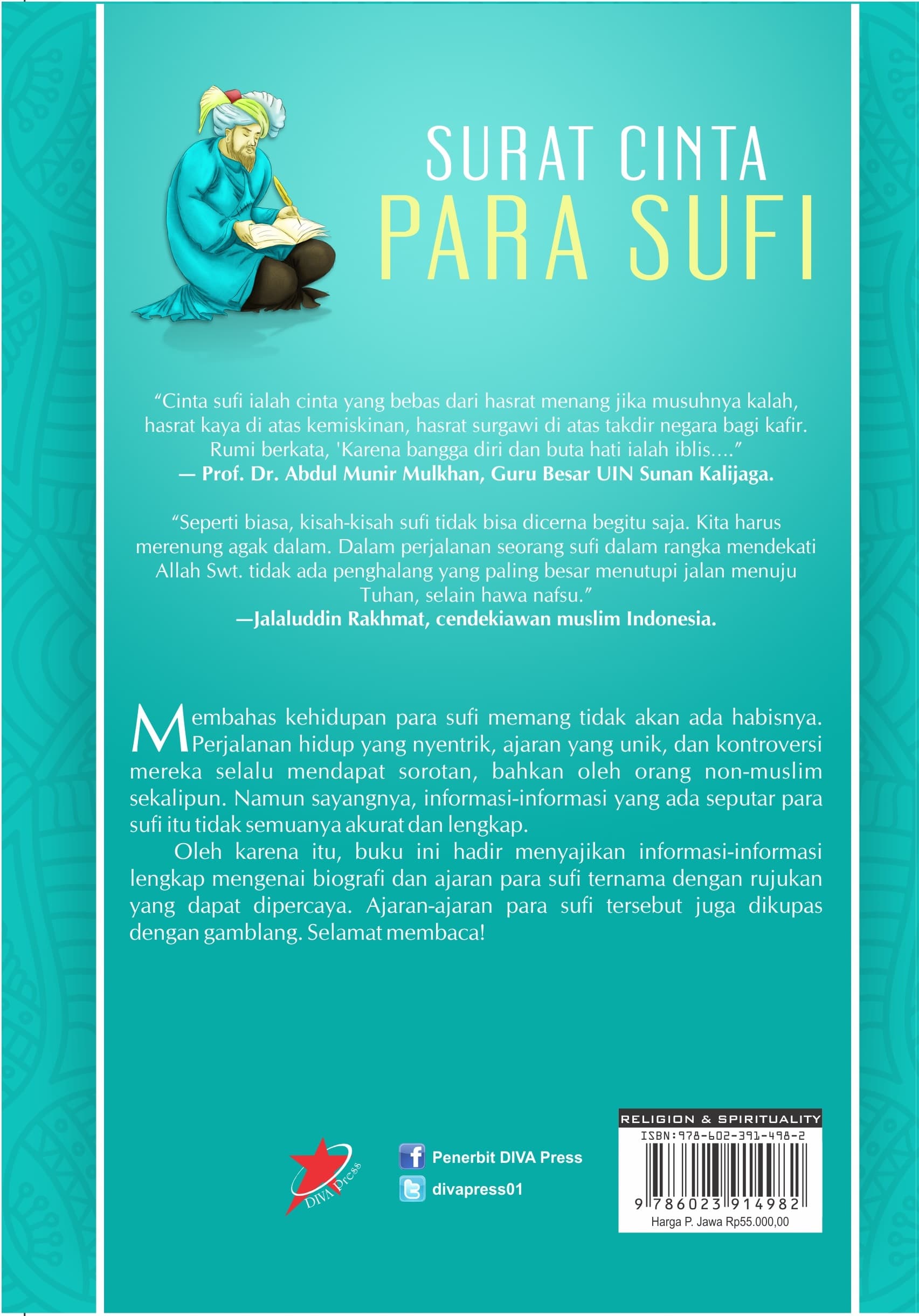 Jual Buku Surat Cinta Para Sufi Diva Press Blanja