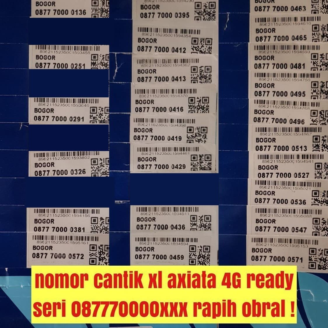 Jual kartu perdana XL nomor cantik seri pilihan rapih obral ! - nomercantikrio | Tokopedia