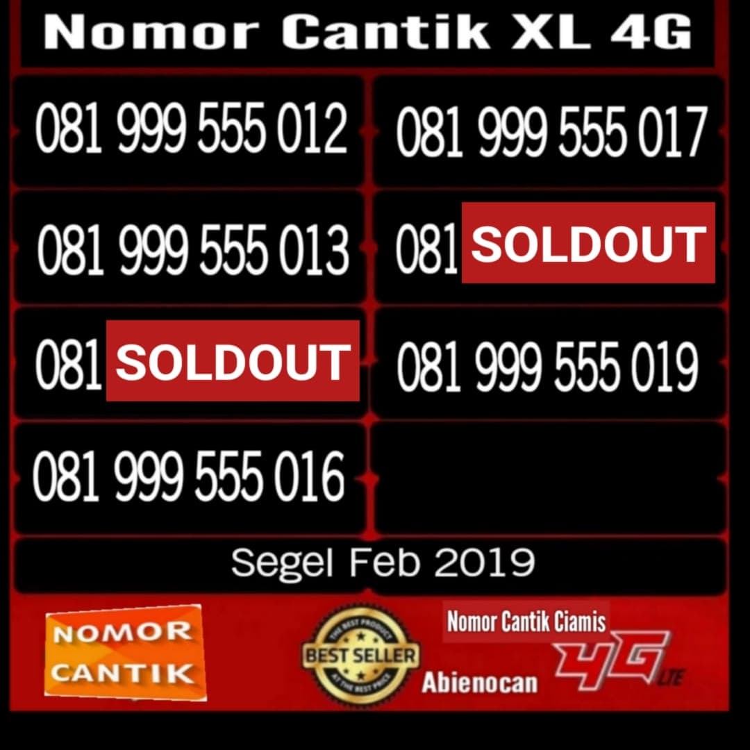 Jual Nomor Cantik Xl Perdana Murah Nomer Abienocan Tokopedia