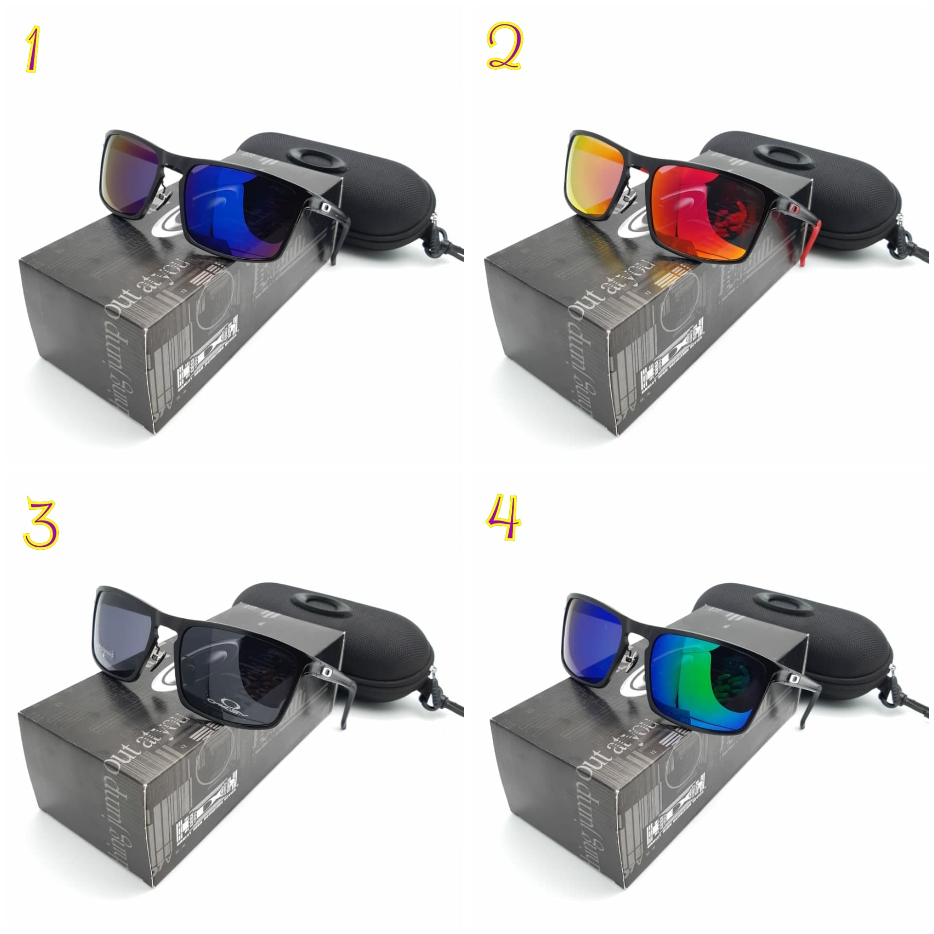 Jual Kacamata Pria Cowok Oakley Sliver Alumunium 9269 Polaroid Super Kehebatan Police Black Dan Update
