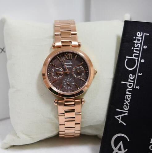 Alexandre Christie Wanita AC 2498 Rosegold Brown