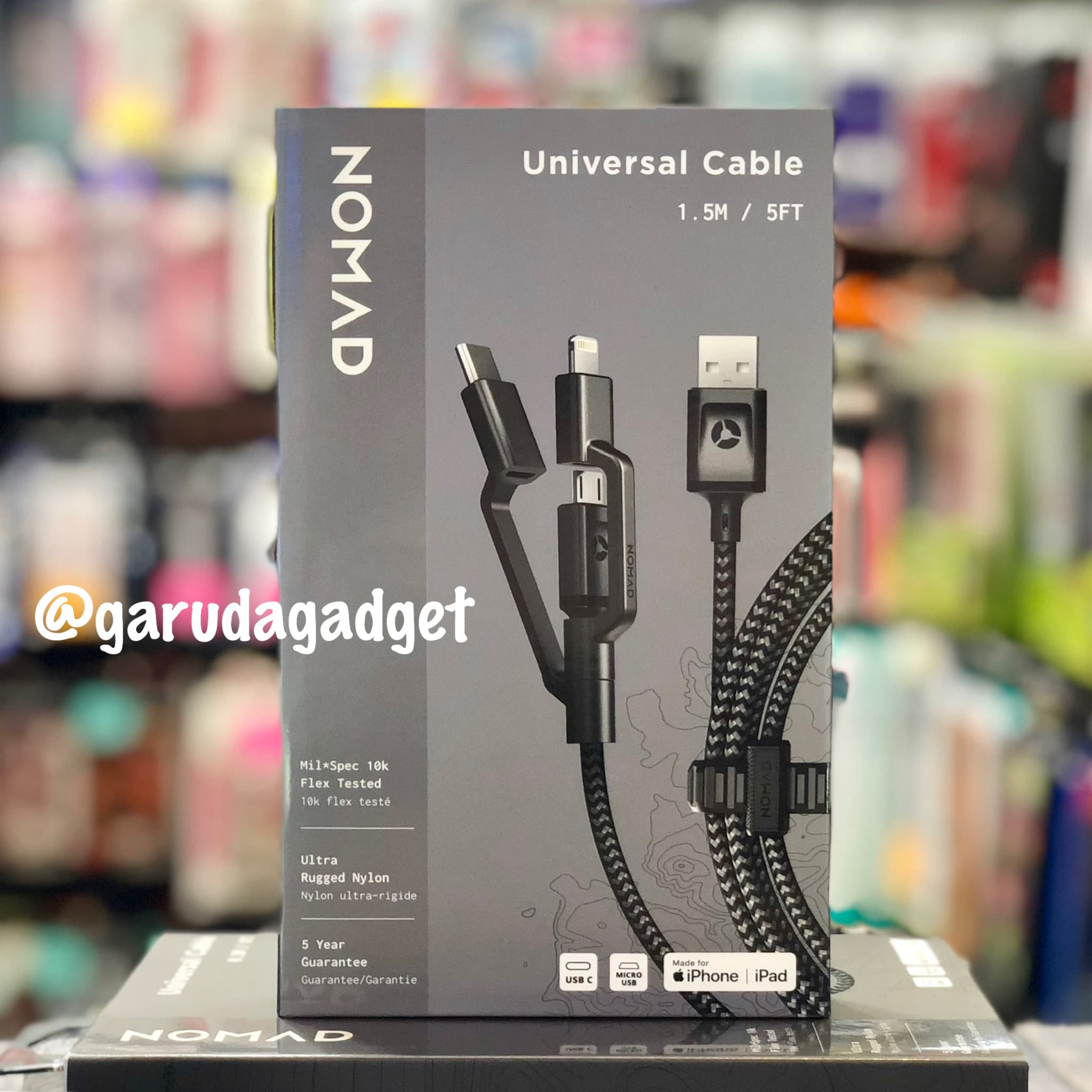 Nomad Universal Ultra Rugged Cable Micro Type C Lightning