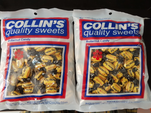 Permen Kacang Butter Nut Collins 460g isi 144 butir