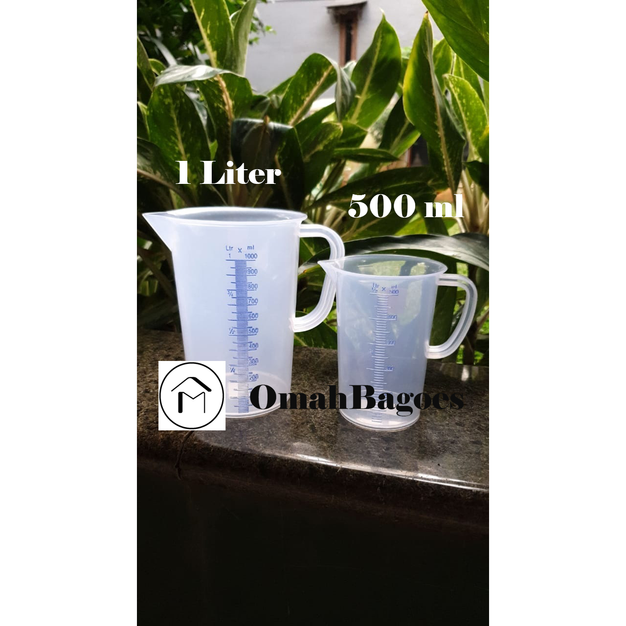 Jual Gelas Ukur 1 Liter Green Leaf 1831 Kota Bekasi Omahbagoes Tokopedia 3736