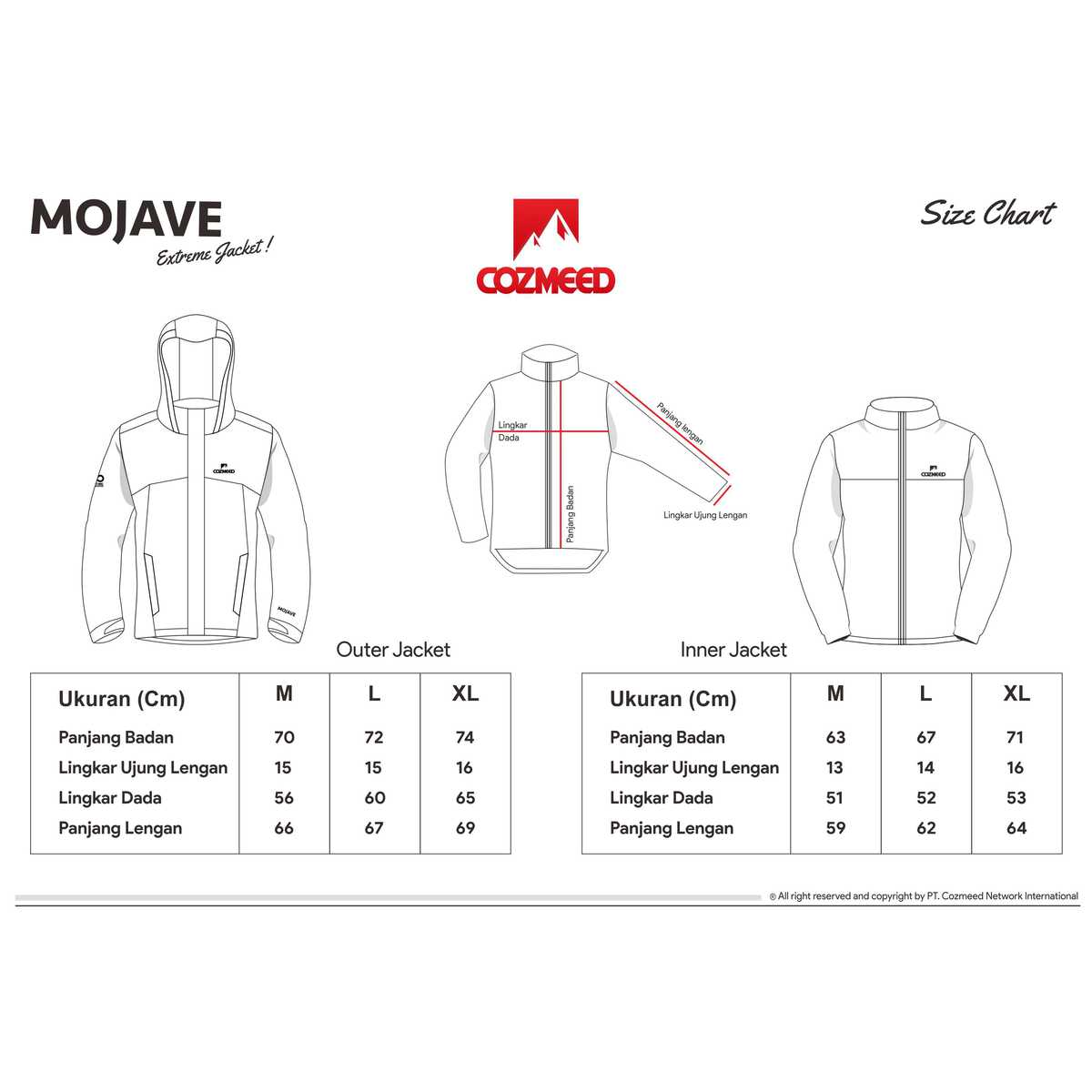 Jual Jaket Cozmeed Jaket Gunung Jaket Extreme Mojave Brickout - XXL